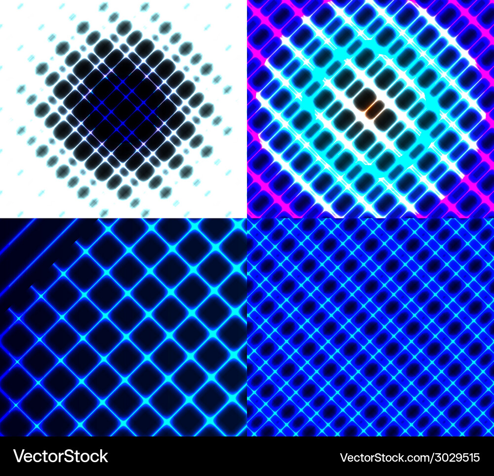 Set of dark abstract spectrum background lines Vector Image