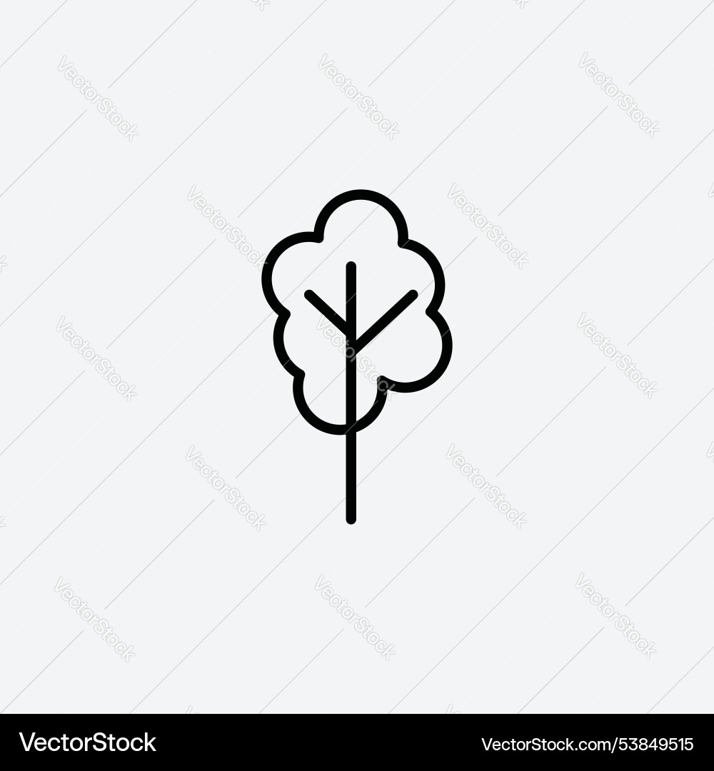 Tree icon set Vector Image