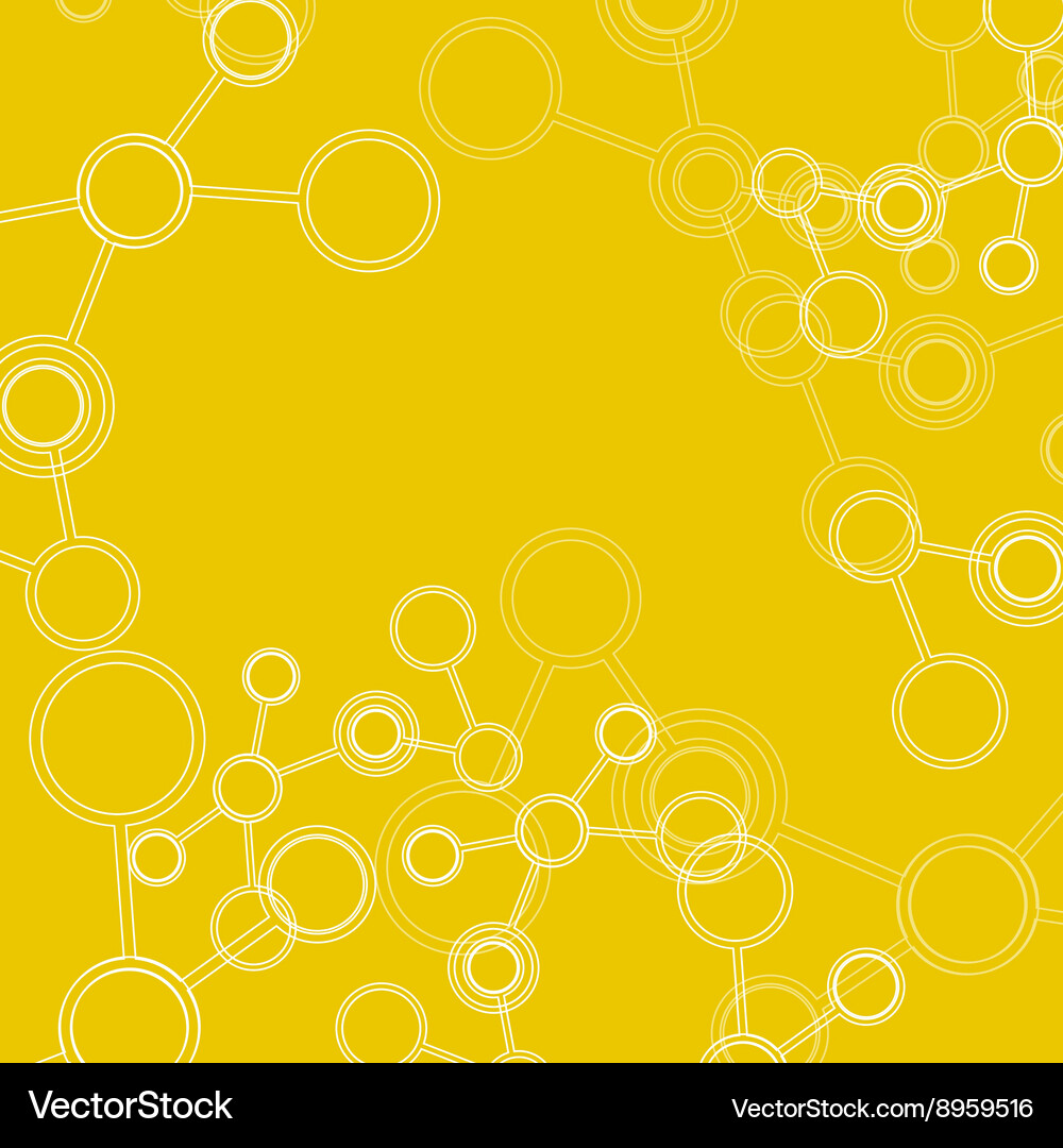 Abstract connection structure science Vector Image