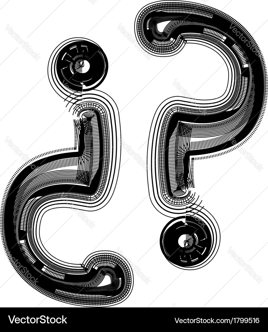 Abstract font symbol Vector Image