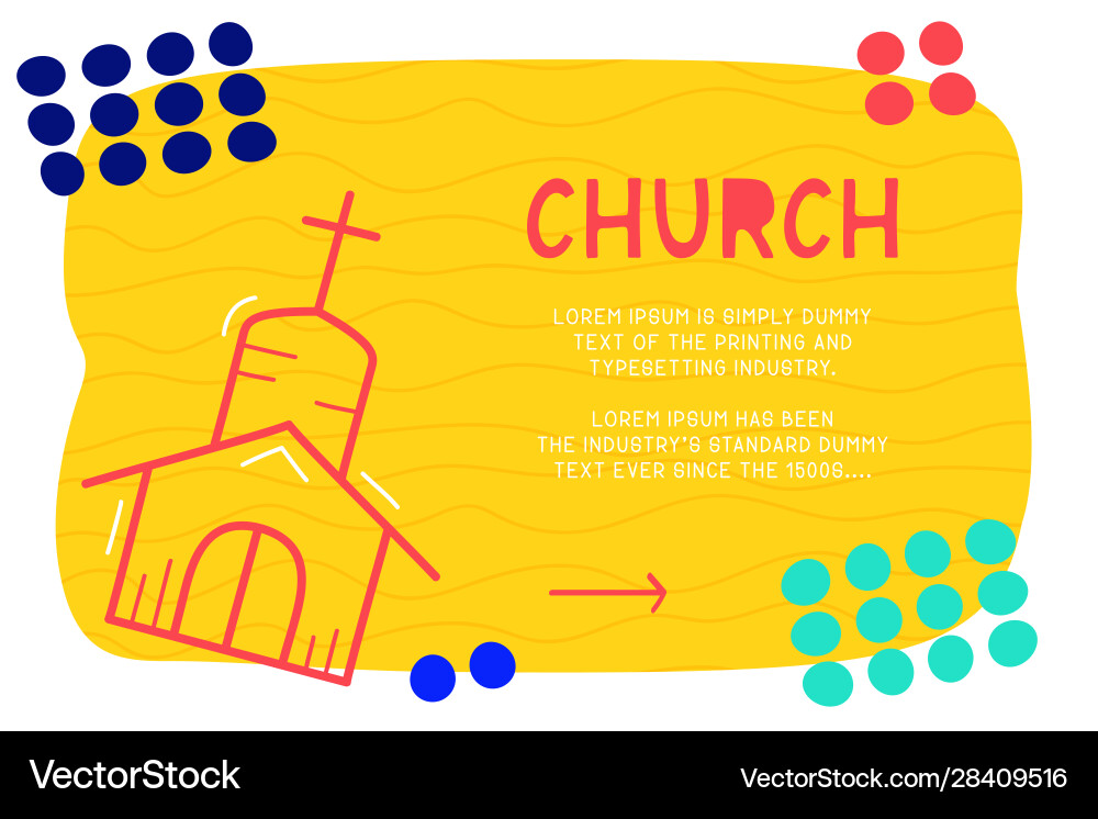 Abstract landing page pattern with different vector image