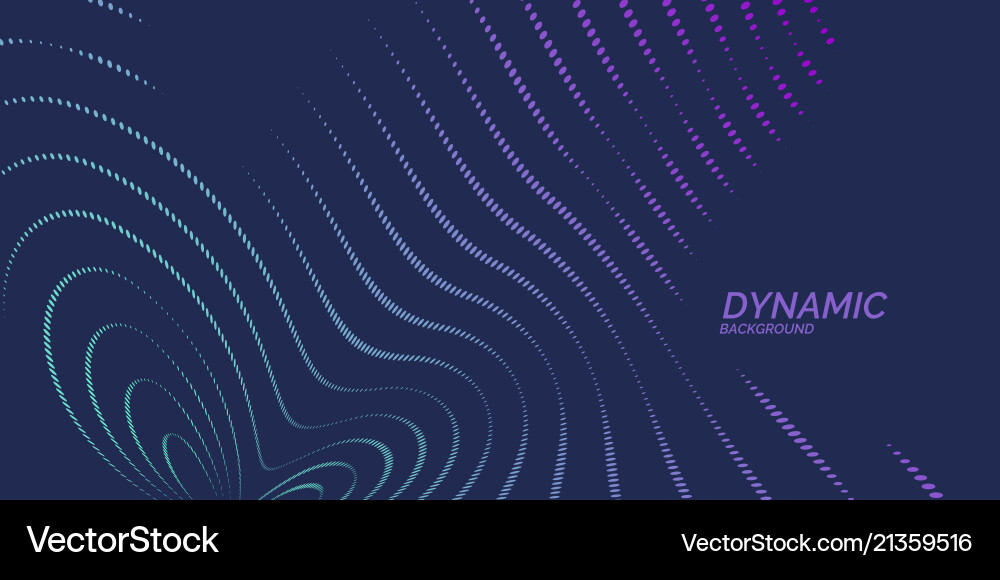 Bright abstract background with a dynamic waves vector image