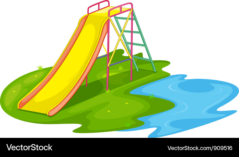 Empty Playground Slide Vector Image