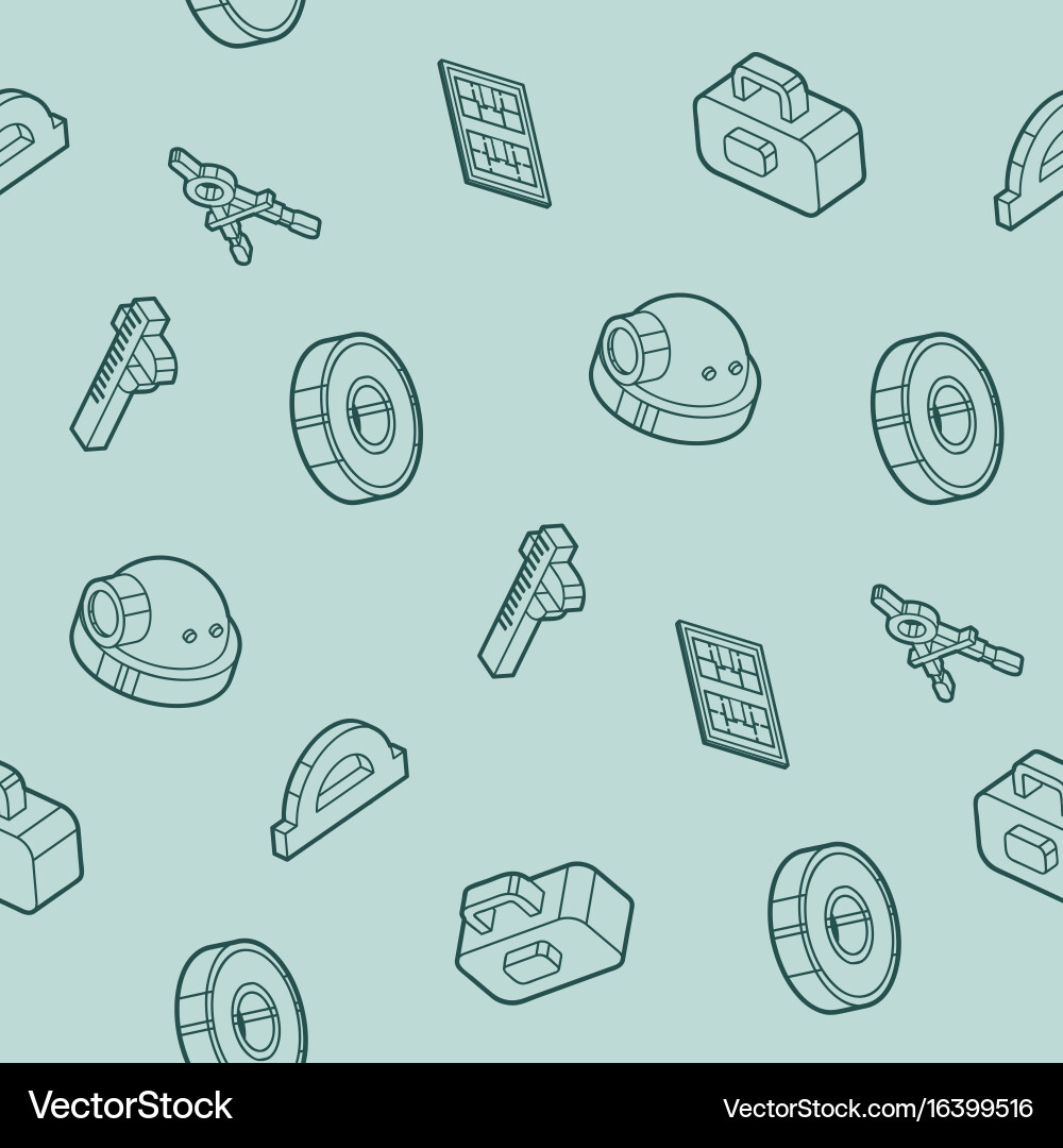 Engineering outline pattern vector image