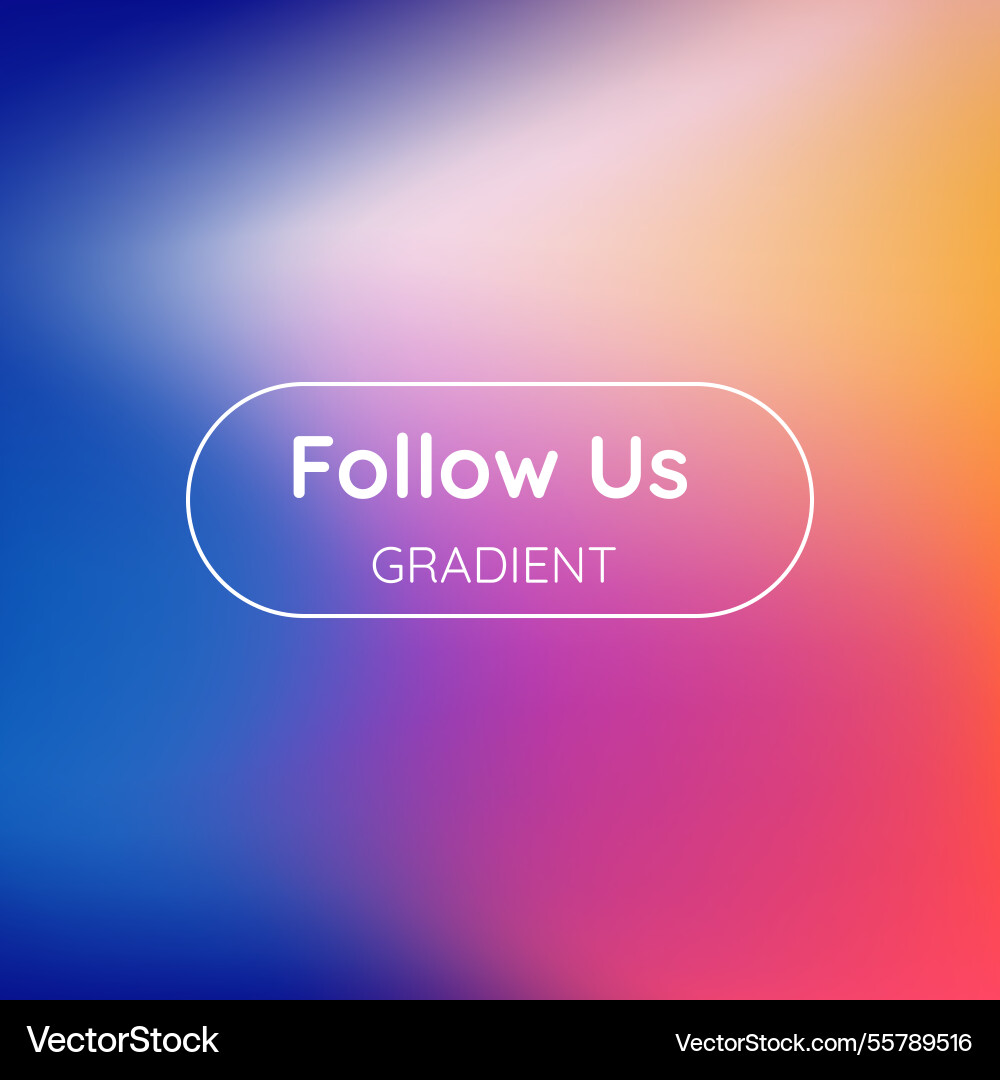 Gradient follow us background vector image