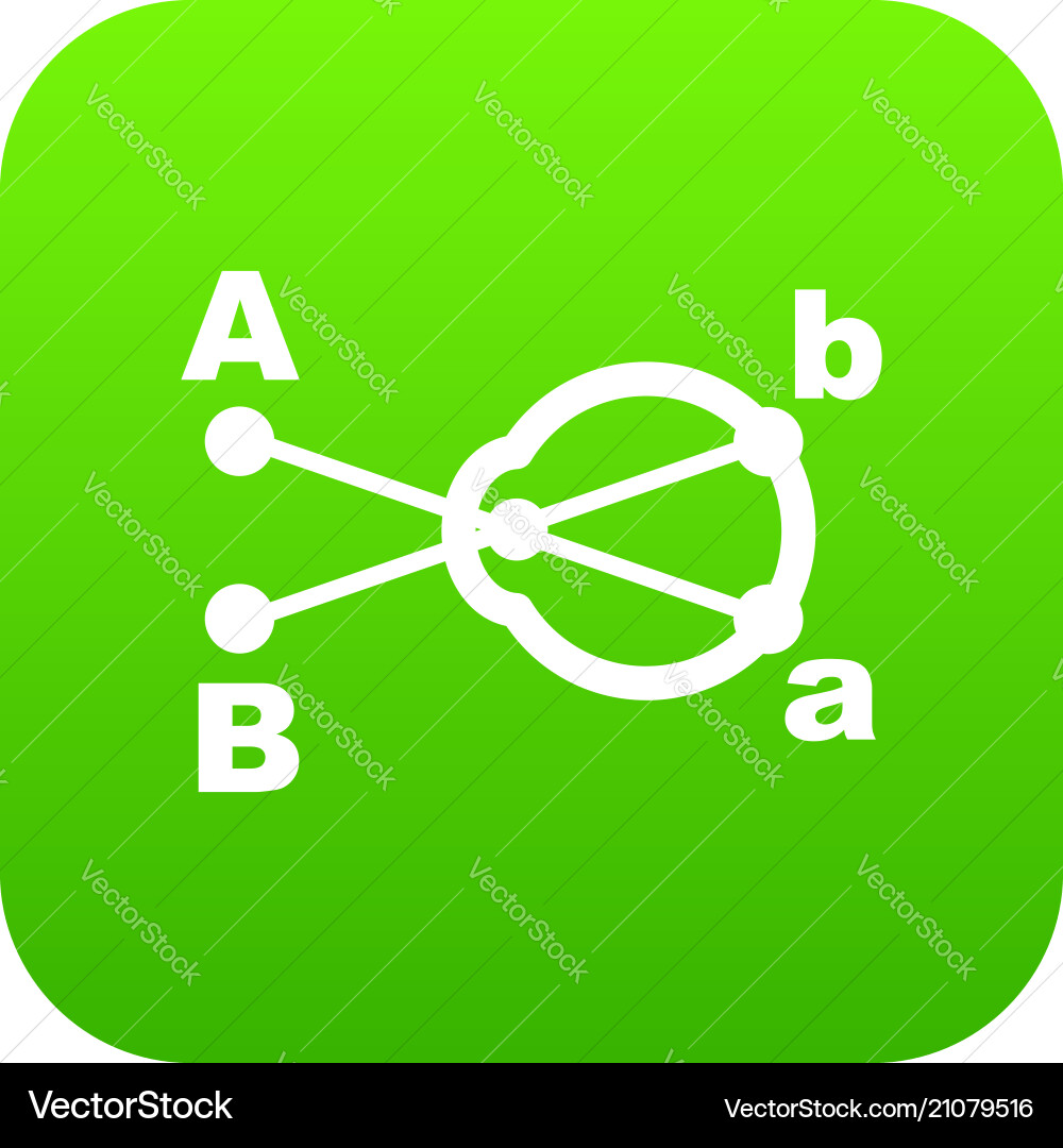 Hyperopia icon simple style vector image