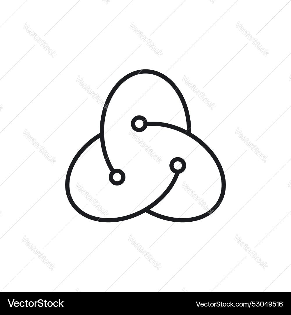 React icon isolated on white background Vector Image