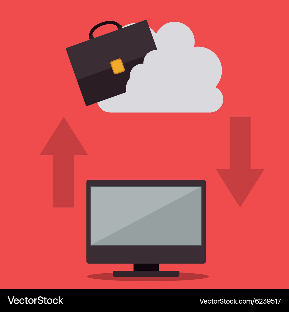 Cloud computing design Vector Image