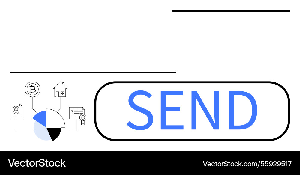 Digital transaction interface highlighting Digital transaction interface highlighting vector image