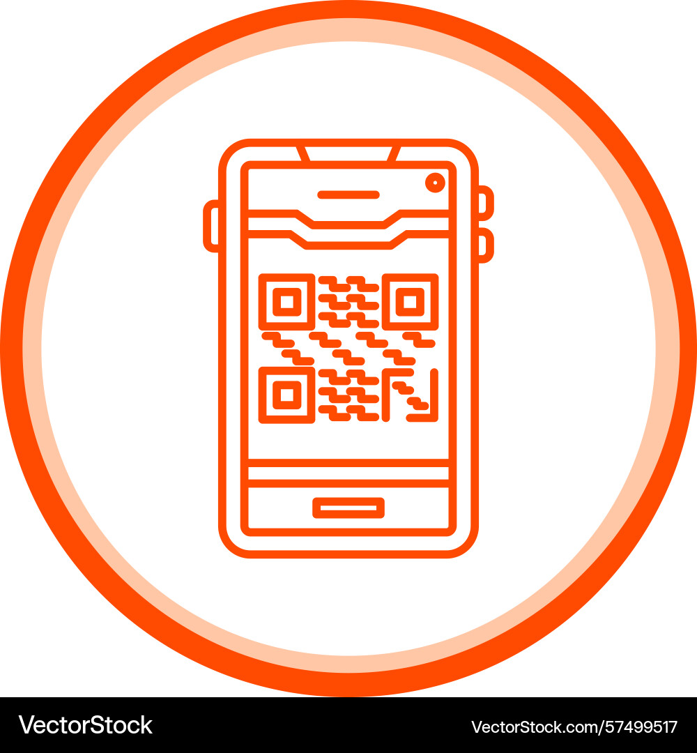 Qr code icon vector image