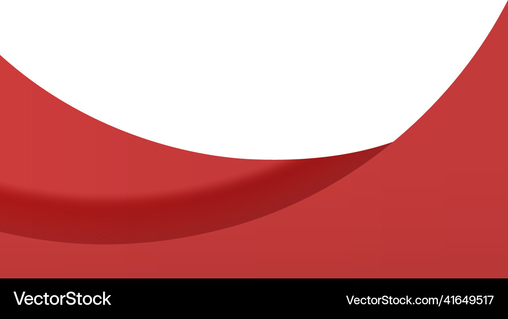 Red wavy structure dynamic form decorative vector image