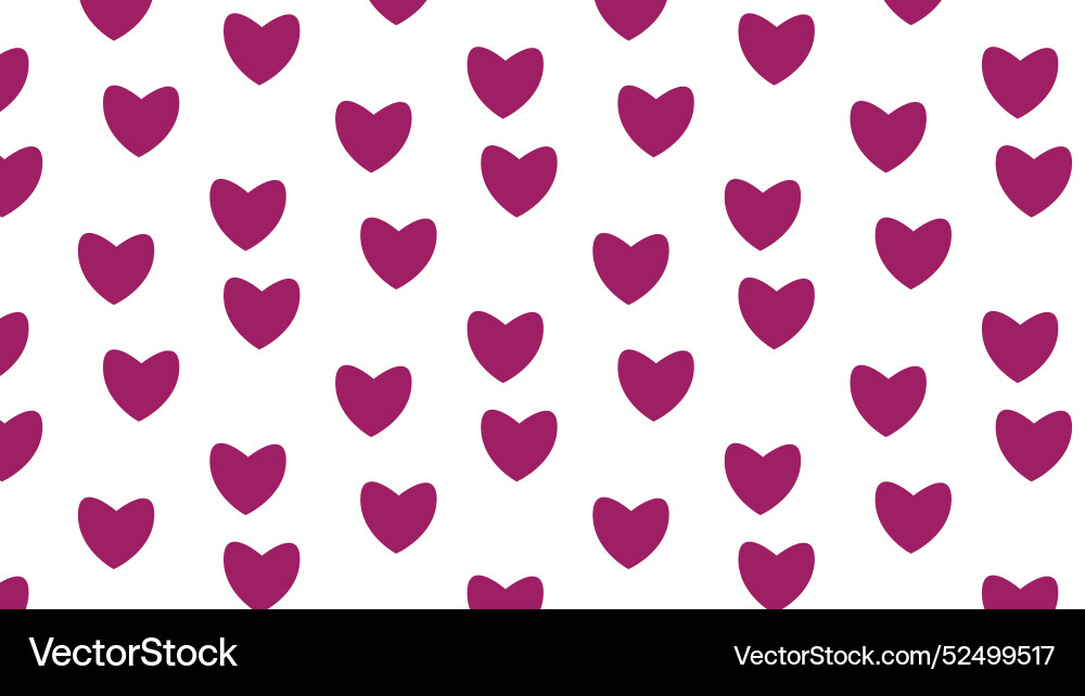 Seamless abstract heart shape pattern Vector Image