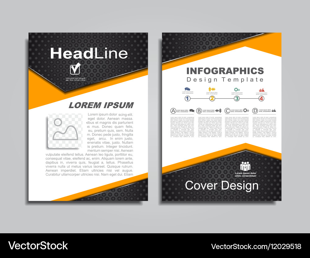 Design layout with place for your data vector image