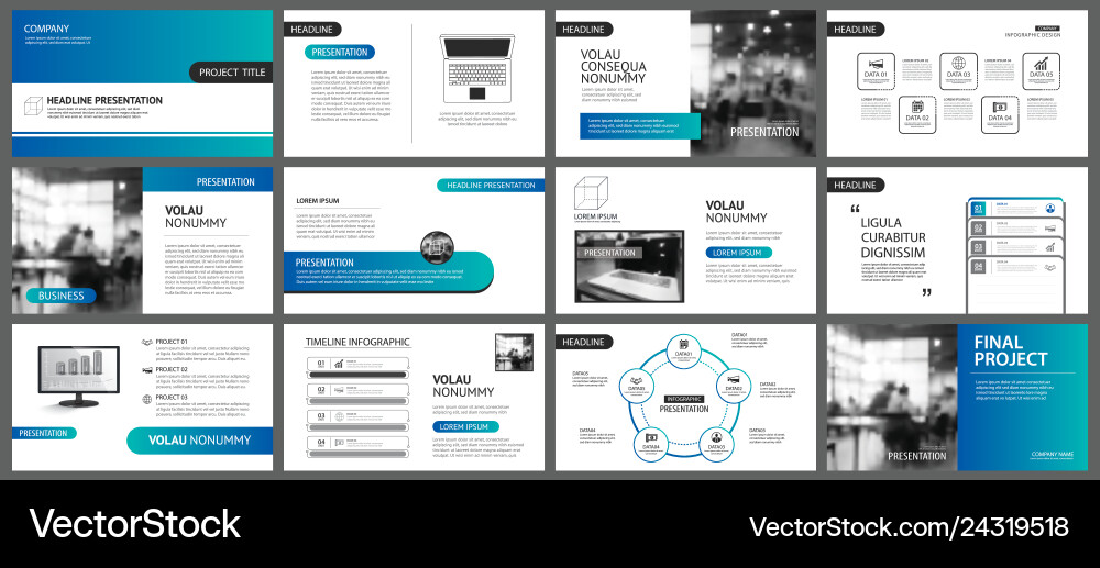 Presentation and slide layout template design Presentation and slide layout template design vector image