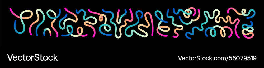 Abstract wavy gradient lines with fluid ribbon Abstract wavy gradient lines with fluid ribbon vector image