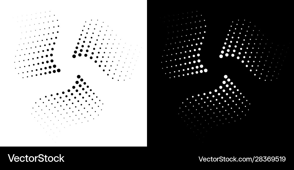 Halftone dots circle frame background logo design Halftone dots circle frame background logo design vector image