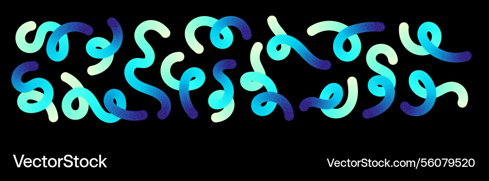 Abstract fluid gradient shape with 3d liquid Vector Image