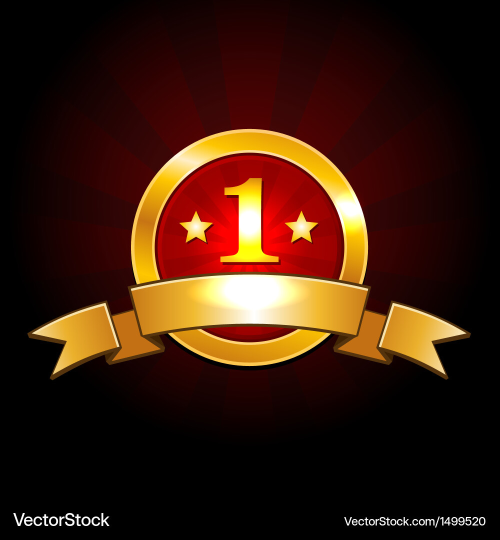 Celebration Ribbon Award Vector Image