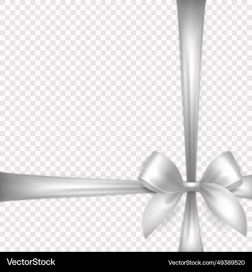 Realistische Seide weiß Geschenkband Satin Schleife Realistische Seide weiß Geschenkband Satin Schleife vektorbild