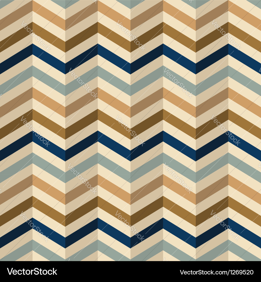 Retro Zigzag Chevron Pattern vector image