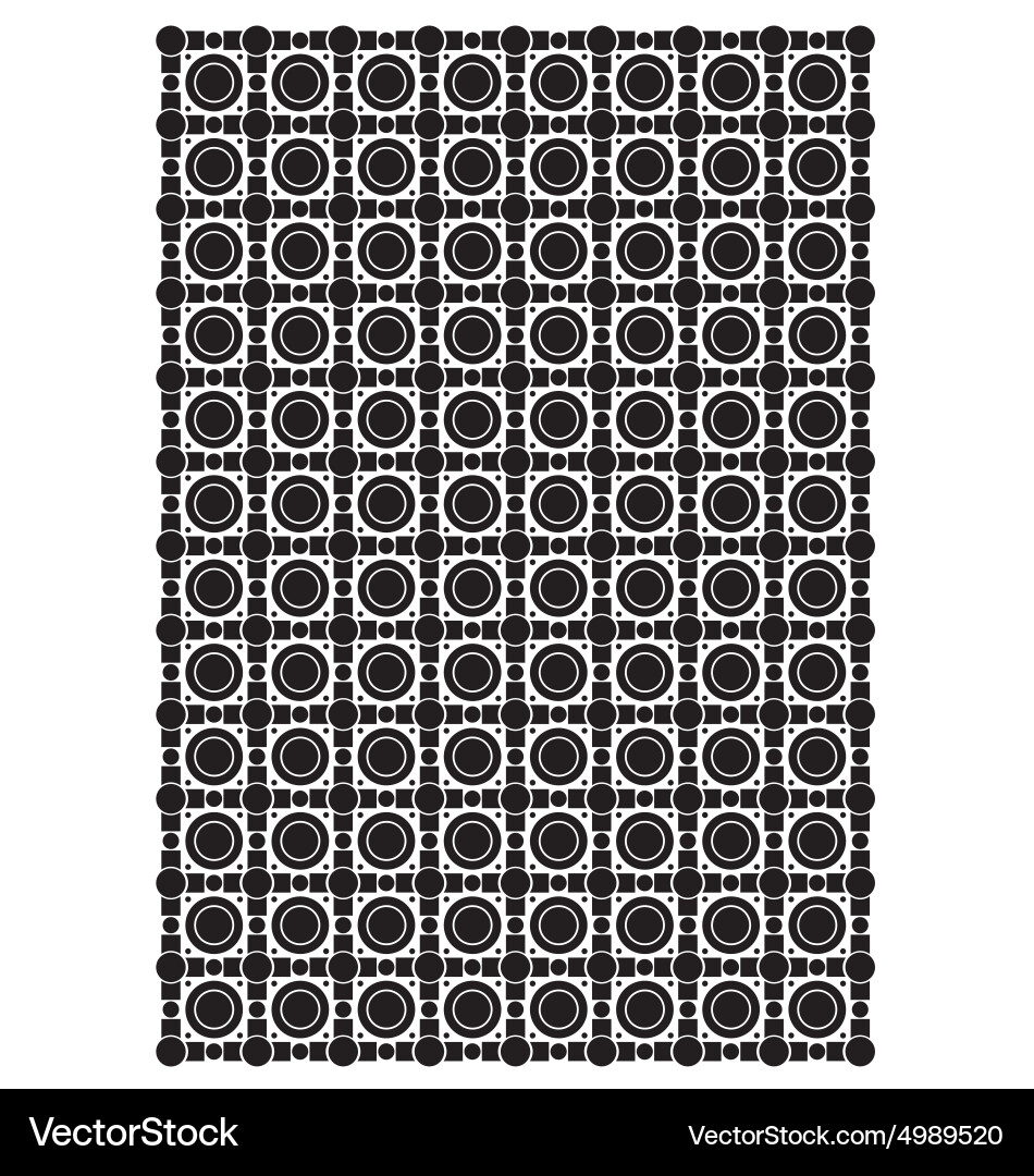 Square and circle block pattern vector image
