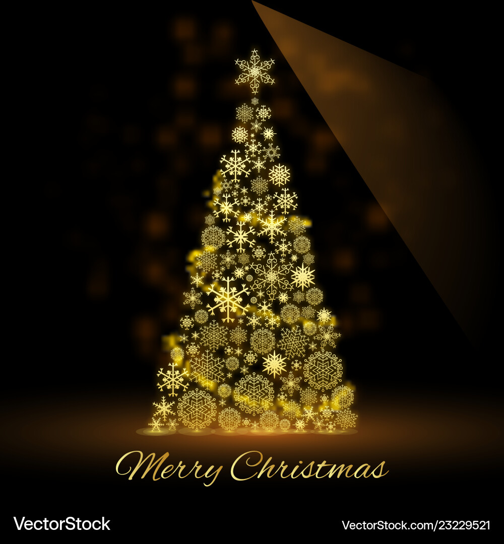 Christmas tree background Royalty Free Vector Image