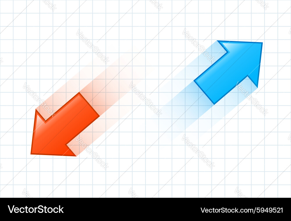 Dynamic Moving Arrows Vector Image
