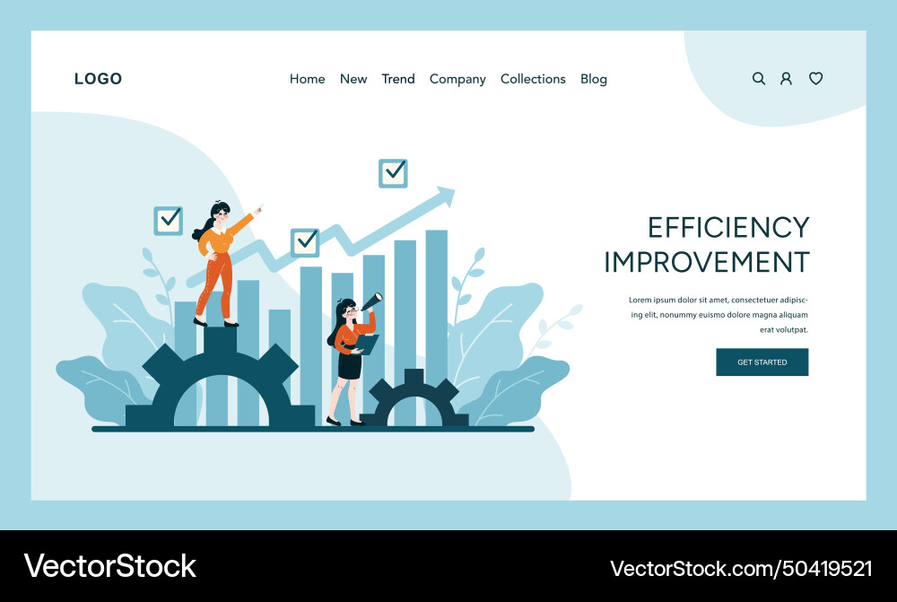 Dynamic process optimization and productivity Dynamic process optimization and productivity vector image