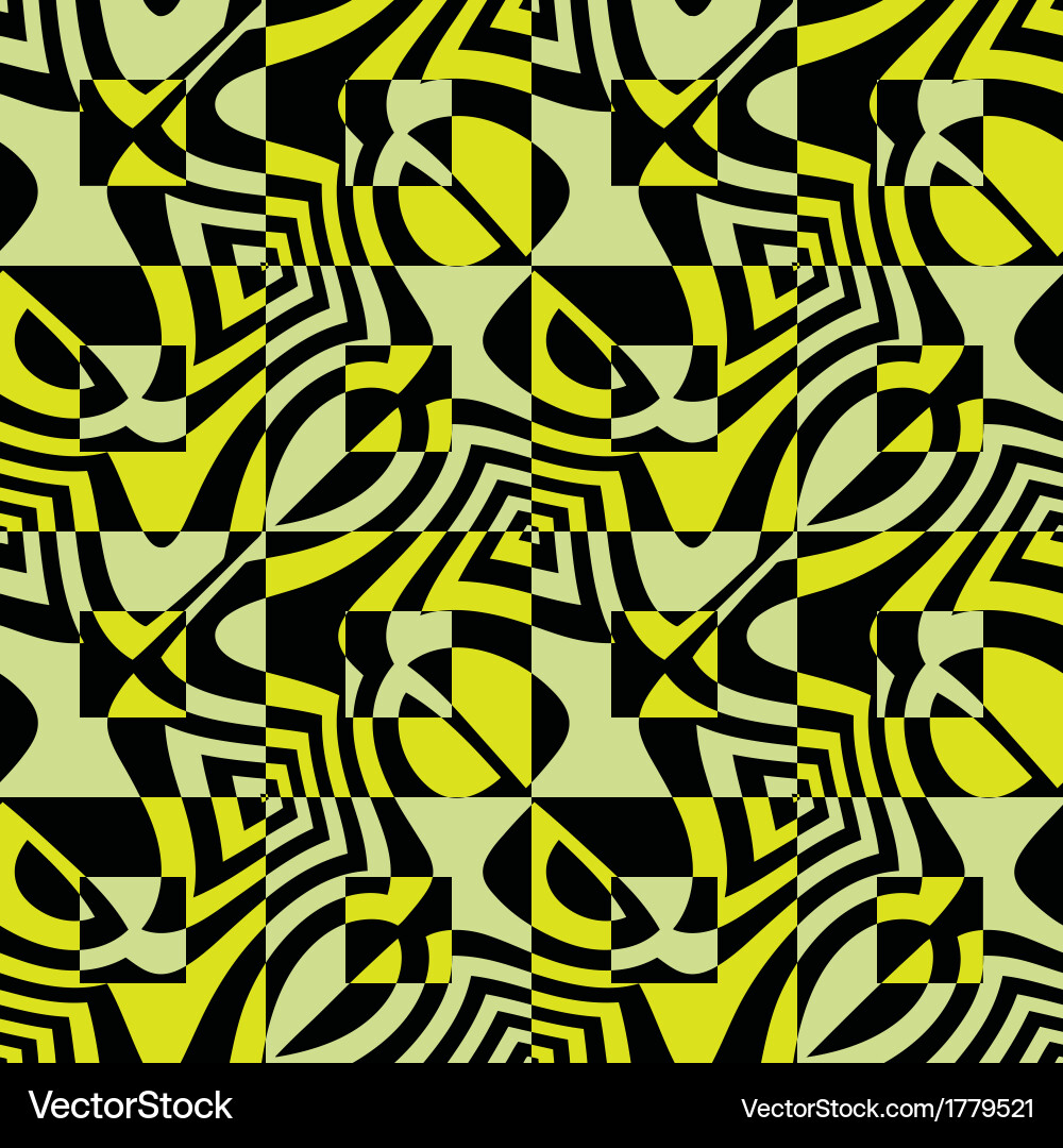 Refracted geometric seamless pattern Vector Image