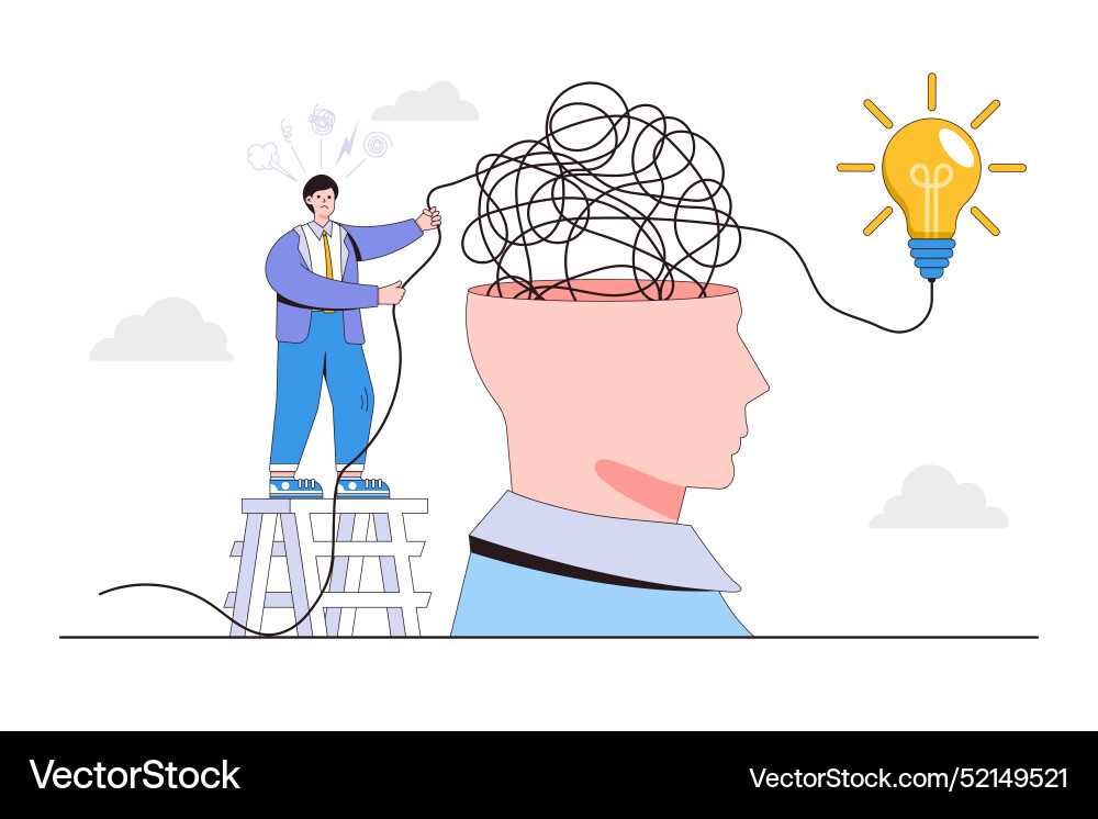 Solving complexity problem overcome difficulty vector image