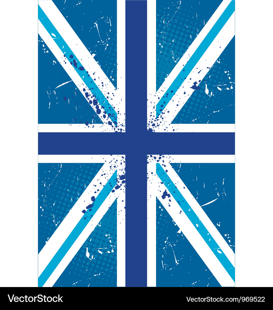 British retro flag Vector Image