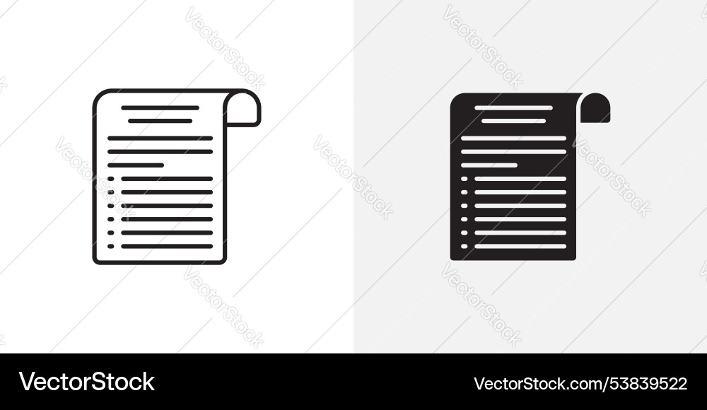 Document icon set Vector Image