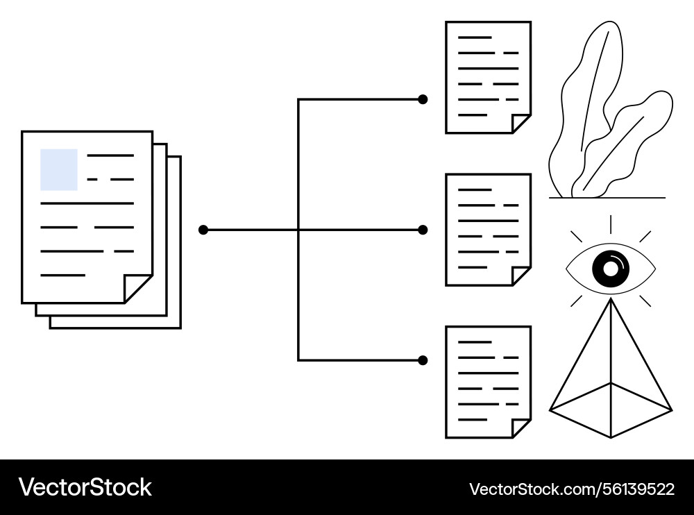 Document management and data visualization Document management and data visualization Vector Image