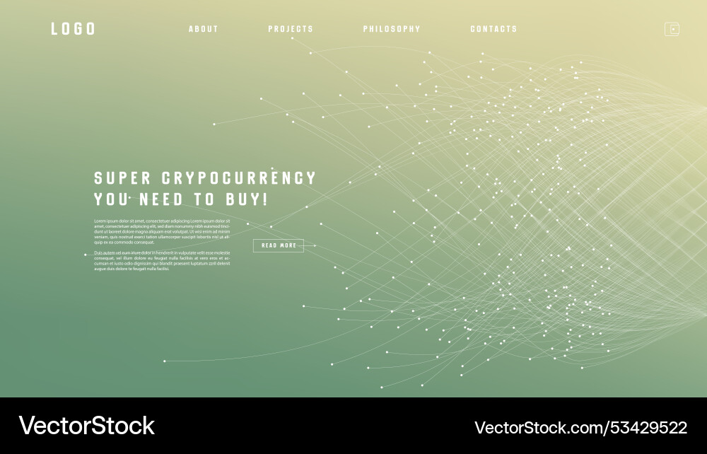 Landing page abstract design with expansion Landing page abstract design with expansion vector image