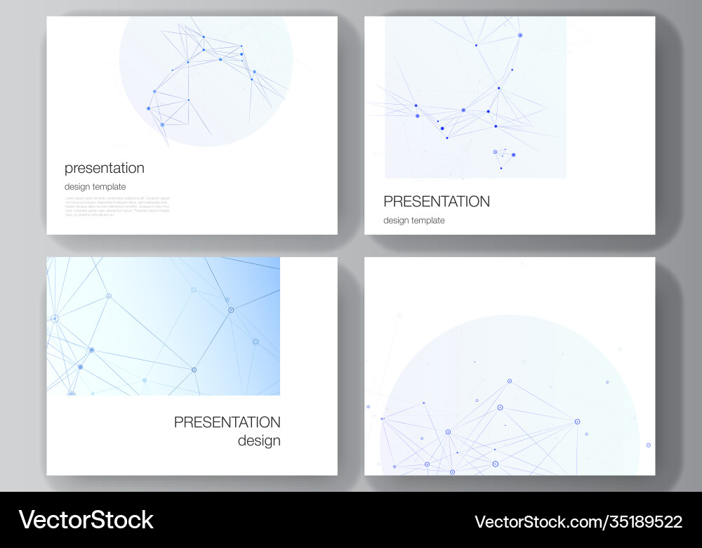 Presentation Slides Blueprint Vector Image