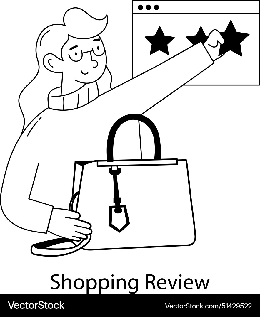 Shopping Review Royalty Free Vector Image Vectorstock Shopping Review Royalty Free Vector Image Vectorstock