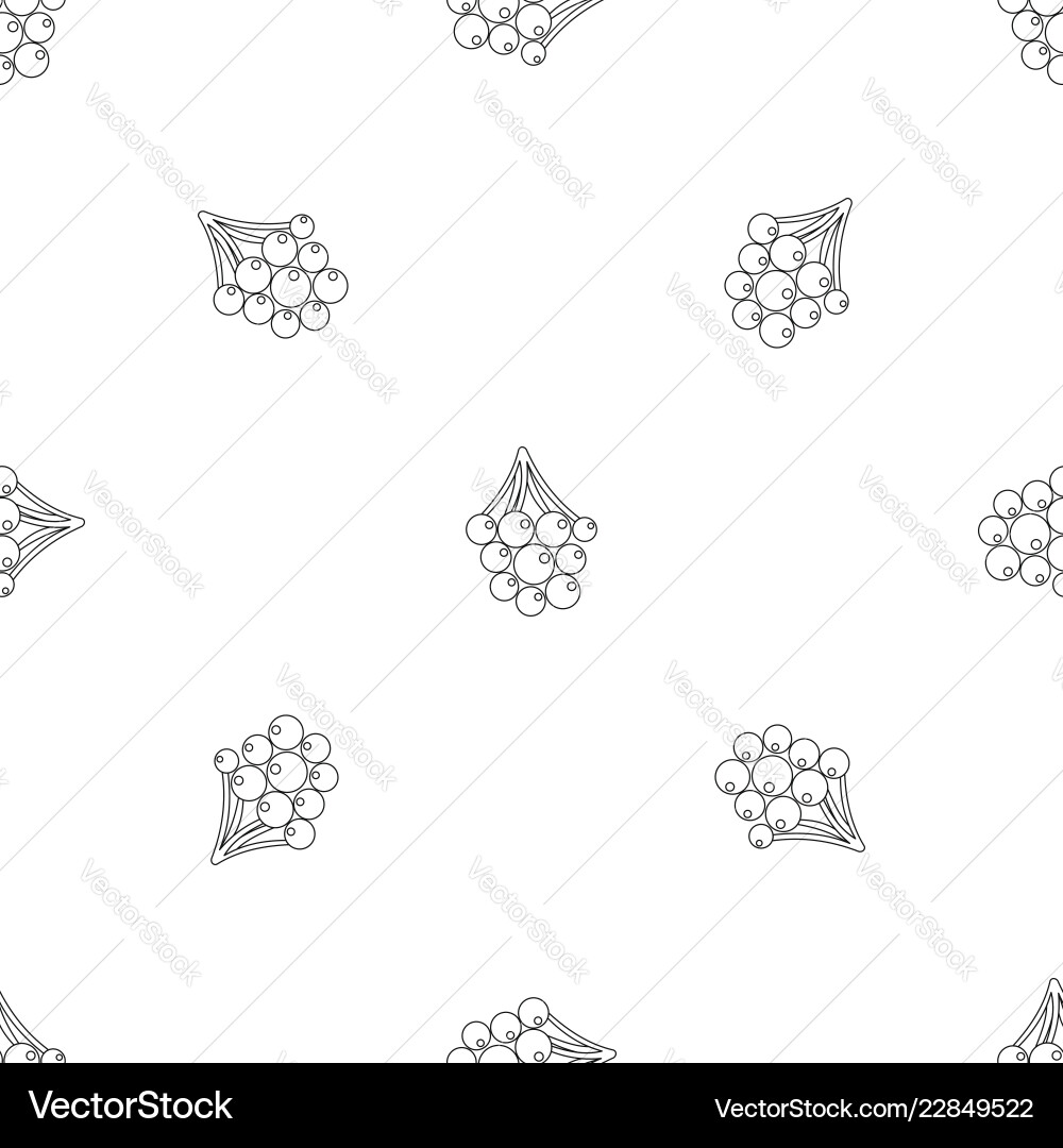 Small grape pattern seamless vector image