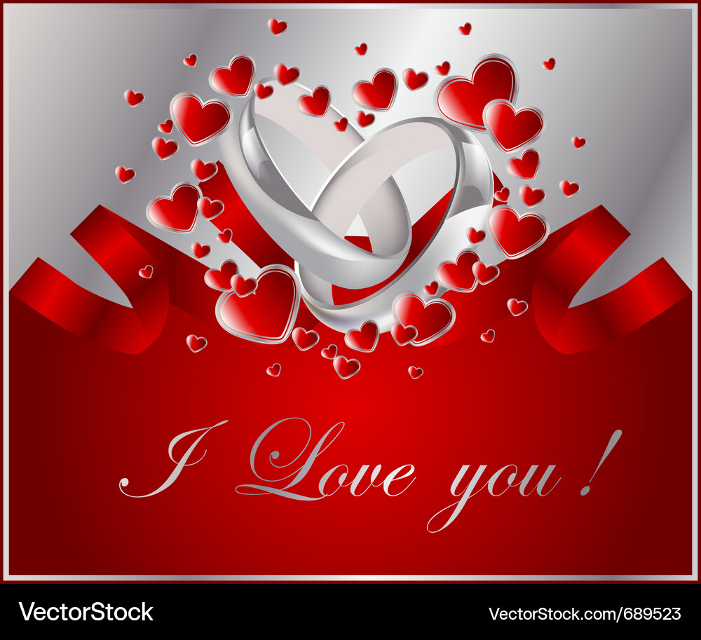 Abstract frame with heart Vector Image