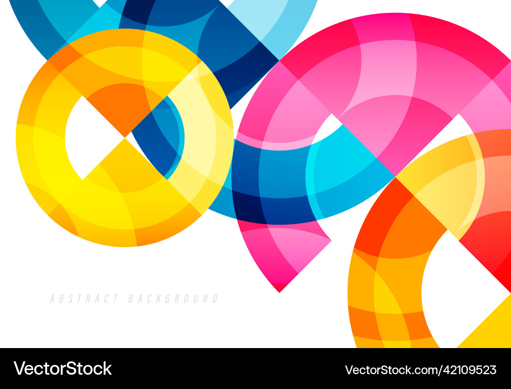 Abstrakte helle bunte Kreis geometrische Formen Abstrakte helle bunte Kreis geometrische Formen vektorbild