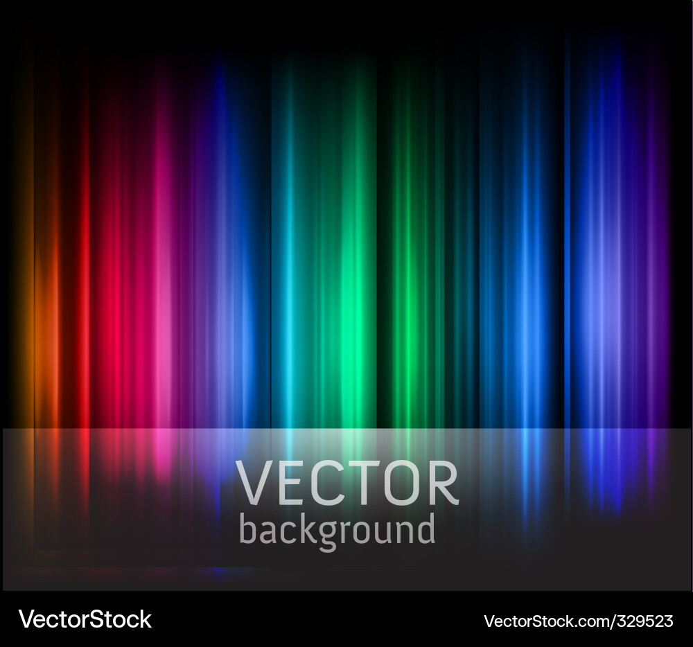 Colorful Aurora Stripes Background Vector Image