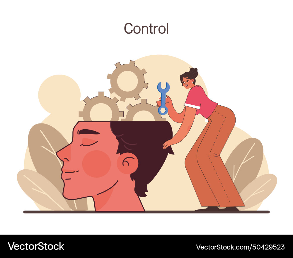 Delegation task assignment and control leader Delegation task assignment and control leader vector image