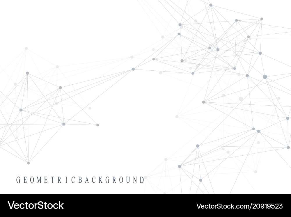 Geometric abstract background with connected line Geometric abstract background with connected line vector image