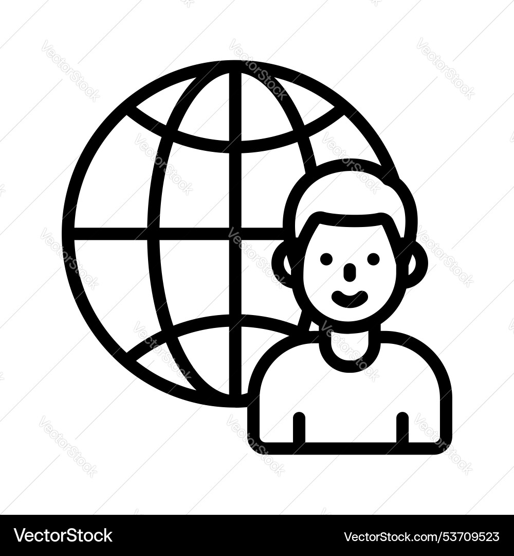 Global user Vector Image
