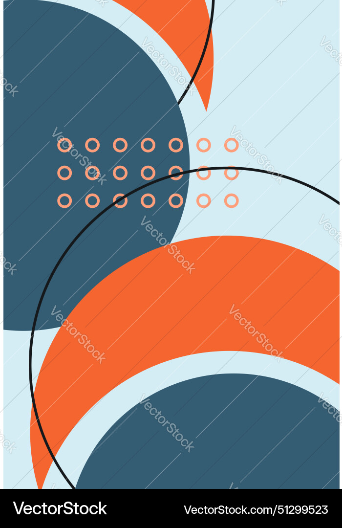 Seamless pattern with abstract geometric shapes vector image