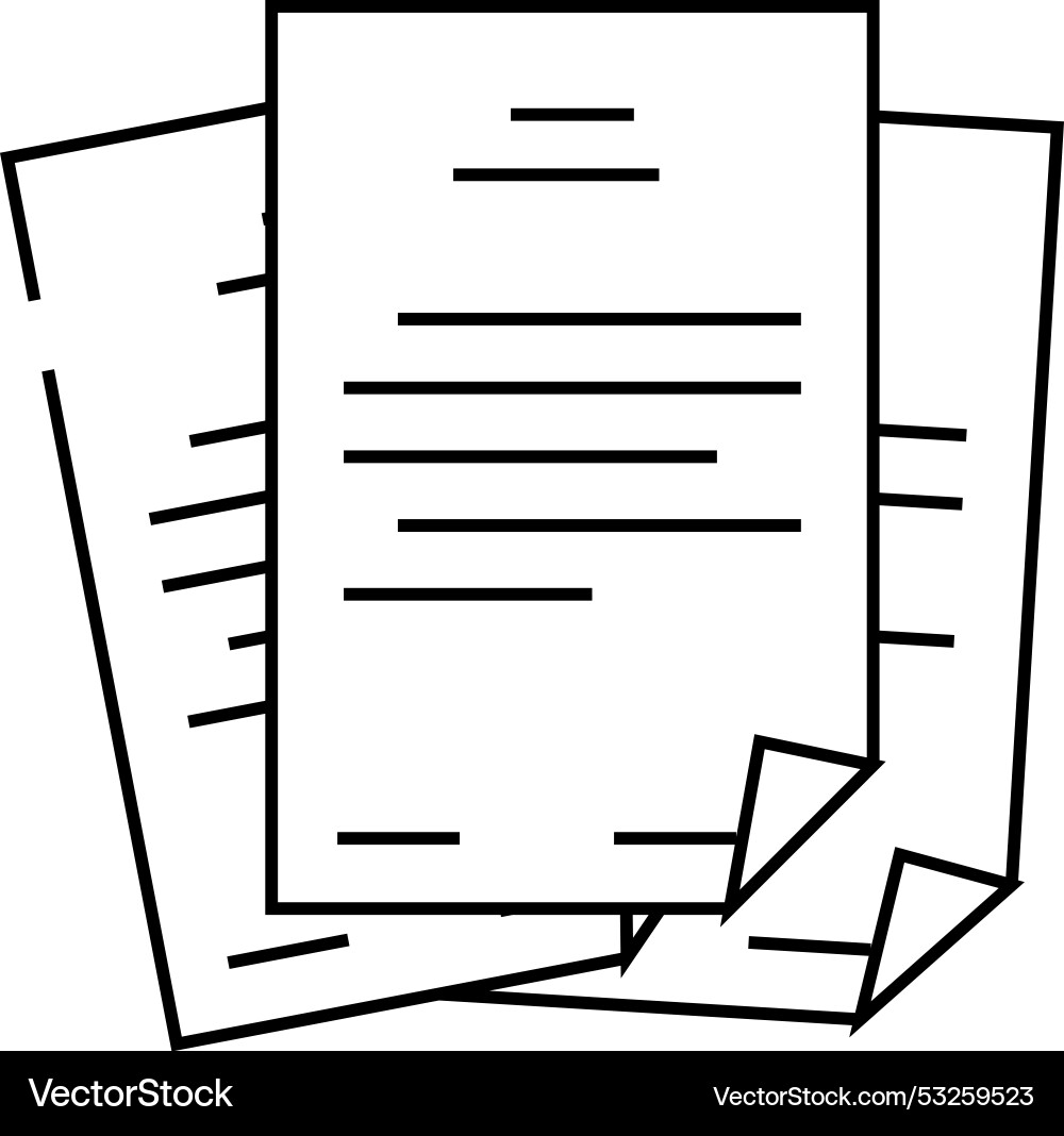 Storage folder line icon Storage folder line icon vector image
