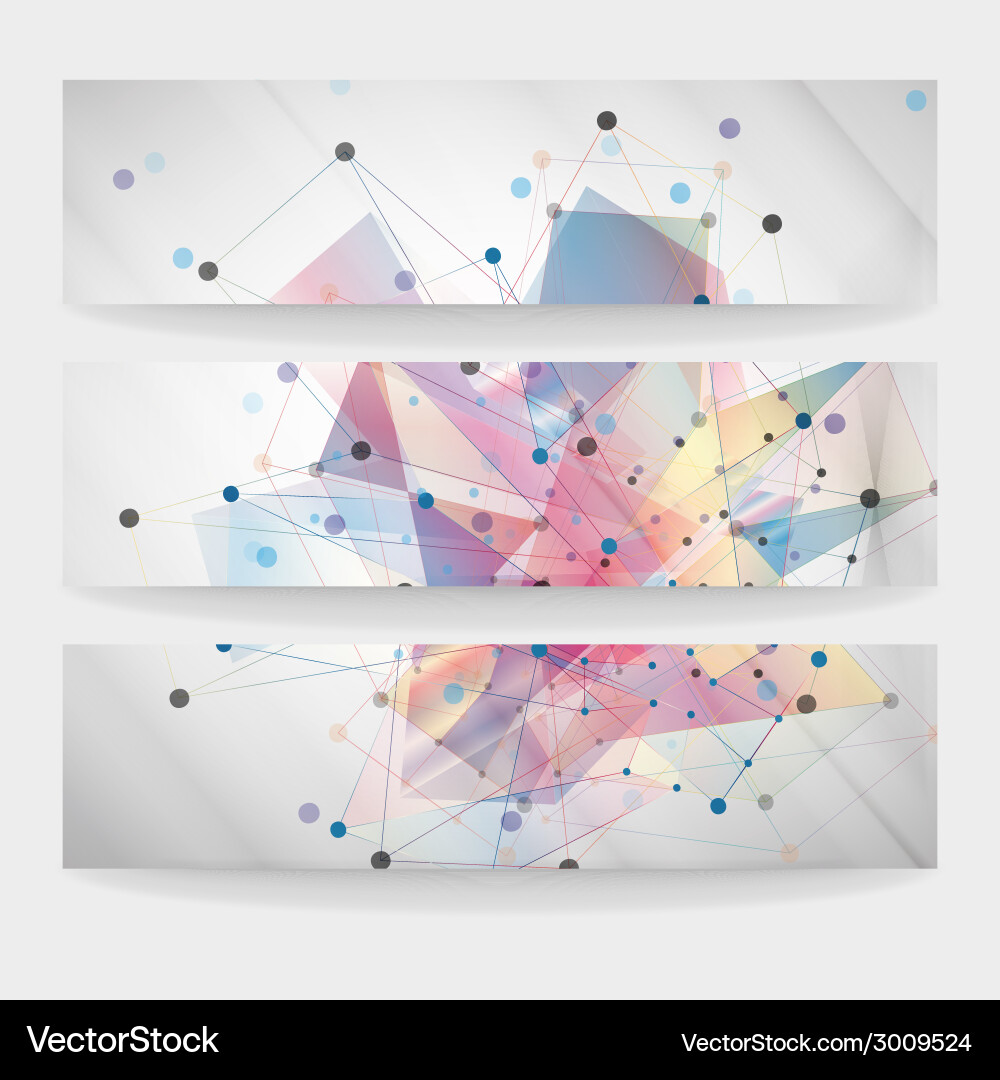 Abstract Colored Backgrounds - Triangle Pattern vector image