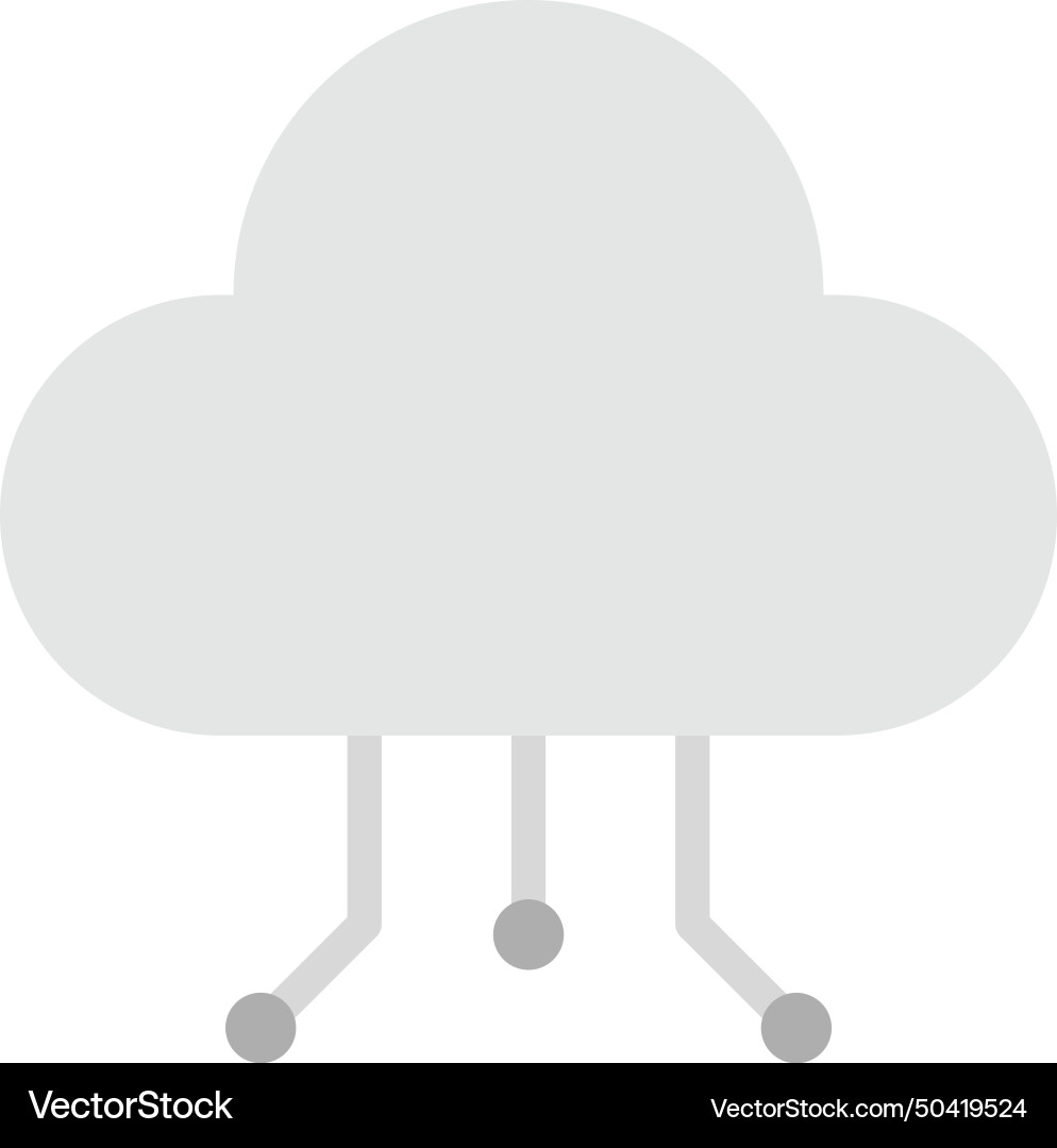 Cloud data distribution icon image vector image