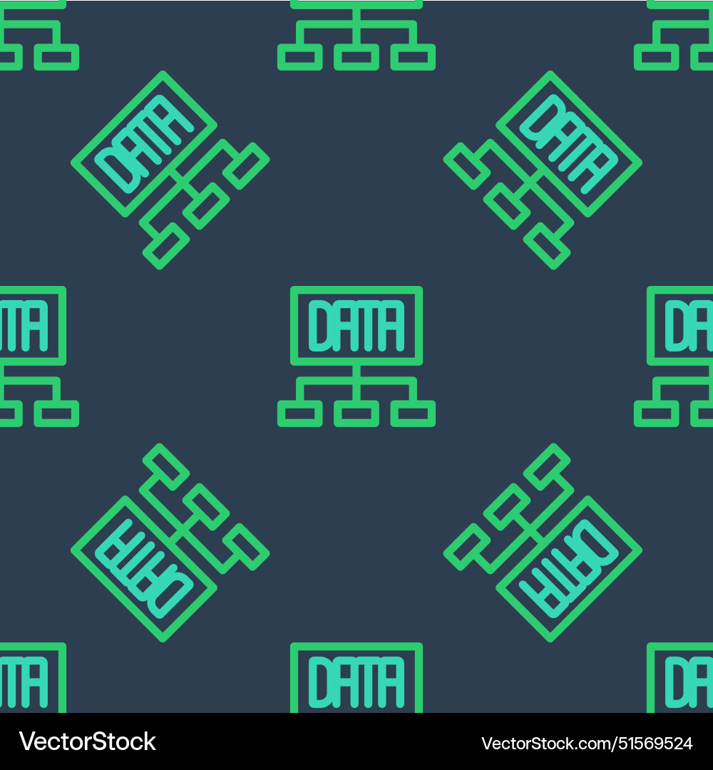 Line data analysis icon isolated seamless pattern Line data analysis icon isolated seamless pattern vector image