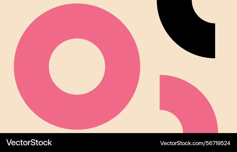 Minimal abstract circle composition background Minimal abstract circle composition background Vector Image
