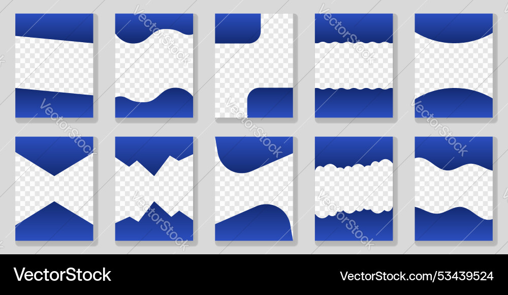 Set of separator shapes for website abstract Set of separator shapes for website abstract vector image